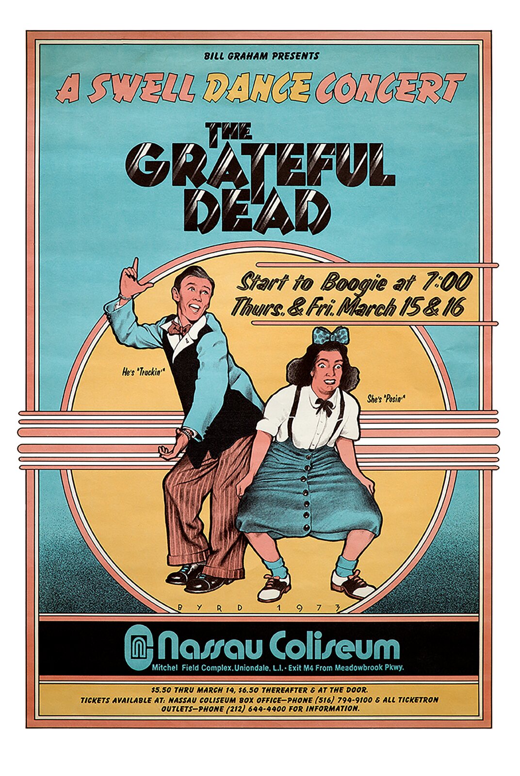 "THE GRATEFUL DEAD" NASSAU COLISEUM - 1973