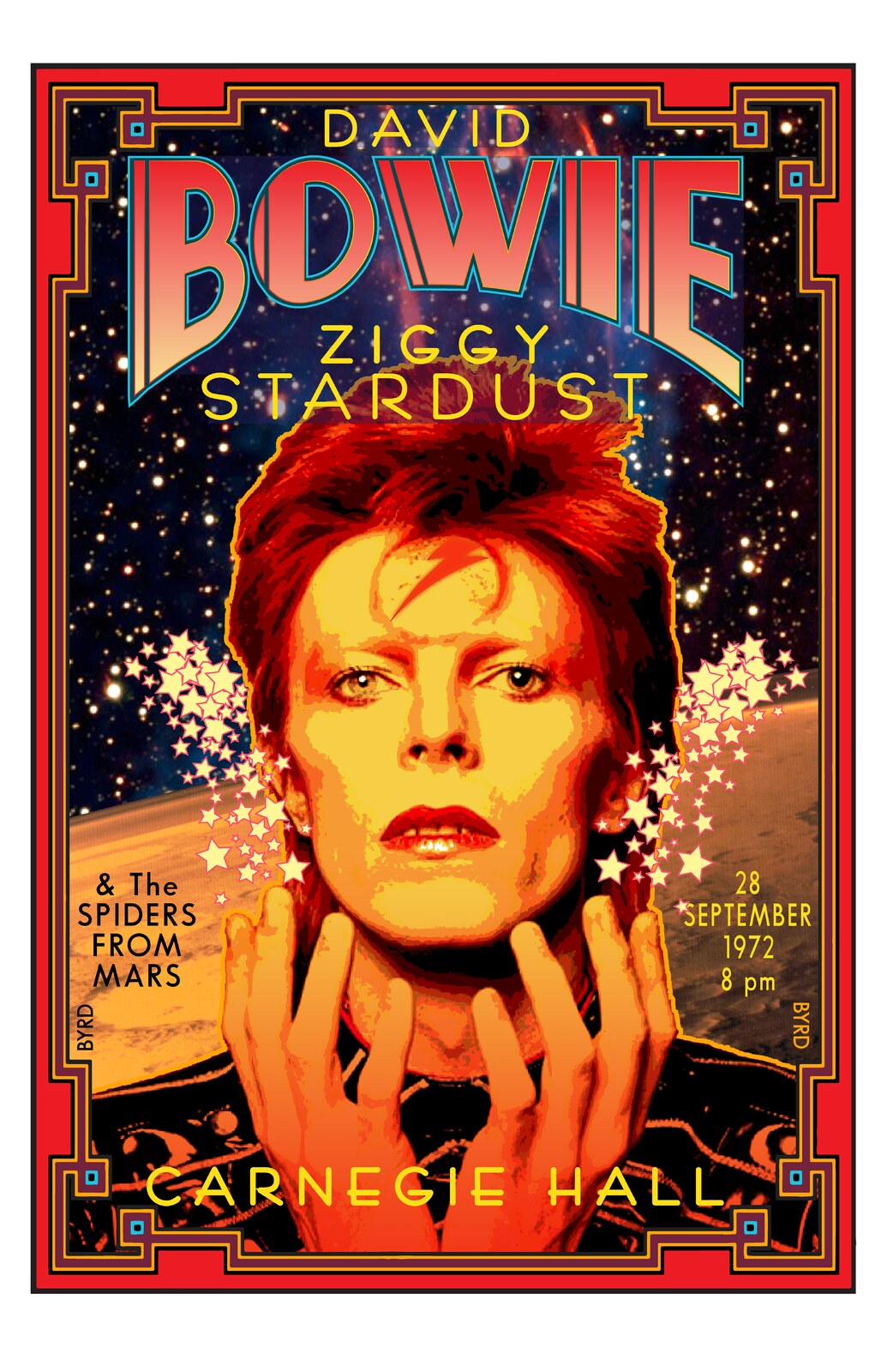 David Bowie at Carnegie Hall poster