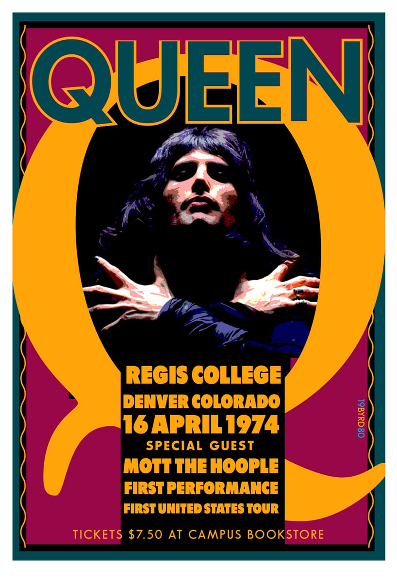 QUEEN at Regis College Denver 1974