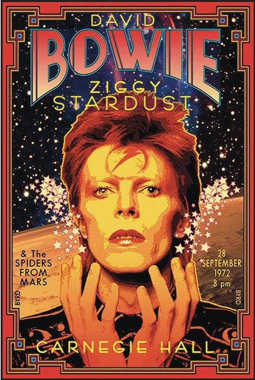 David Bowie poster by David Edward Byrd