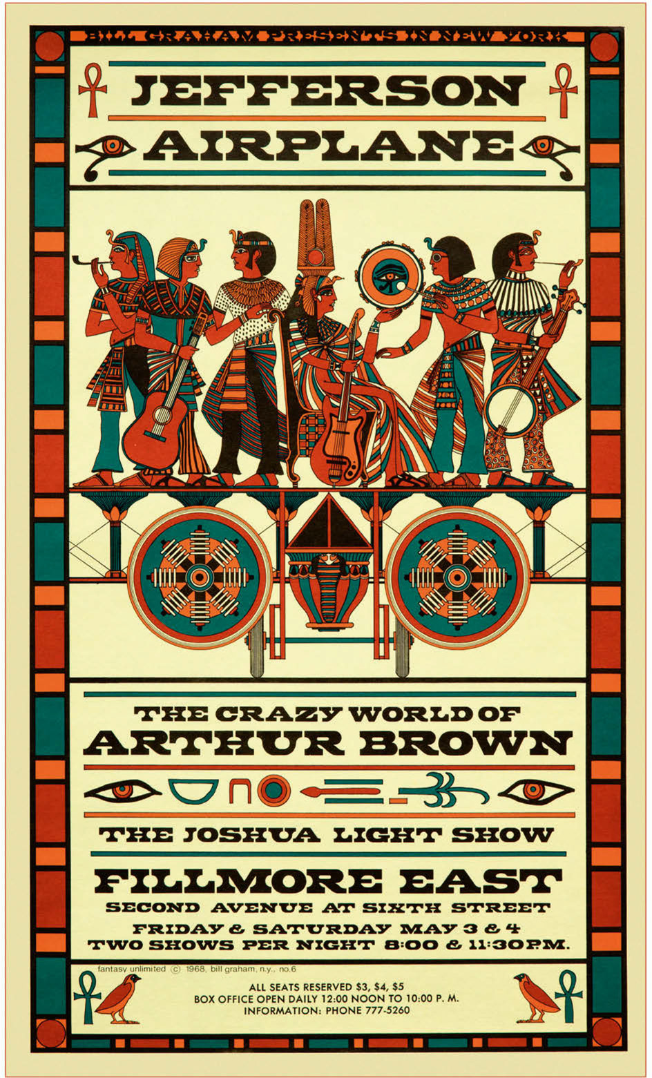 Jefferson Airplane · Fillmore East poster