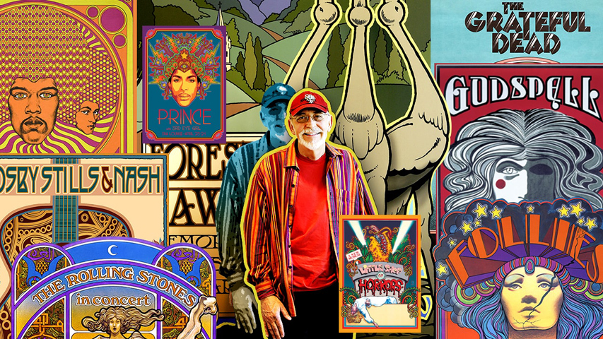 David Edward Byrd with poster artwork